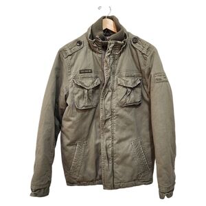 Triple Five Soul Jacket M Brown Harrington Cargo Military Utility Bomber…